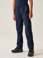 Regatta Blue Kids Sorcer Zip Off Trousers III - Image 2 of 11