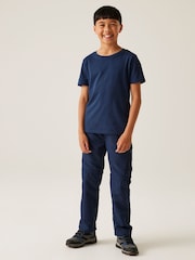 Regatta Blue Kids Sorcer Zip Off Trousers III - Image 4 of 11