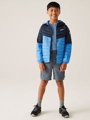 Regatta Sky Blue Kids Hooded Hillpack III Padded Jacket - Image 3 of 7