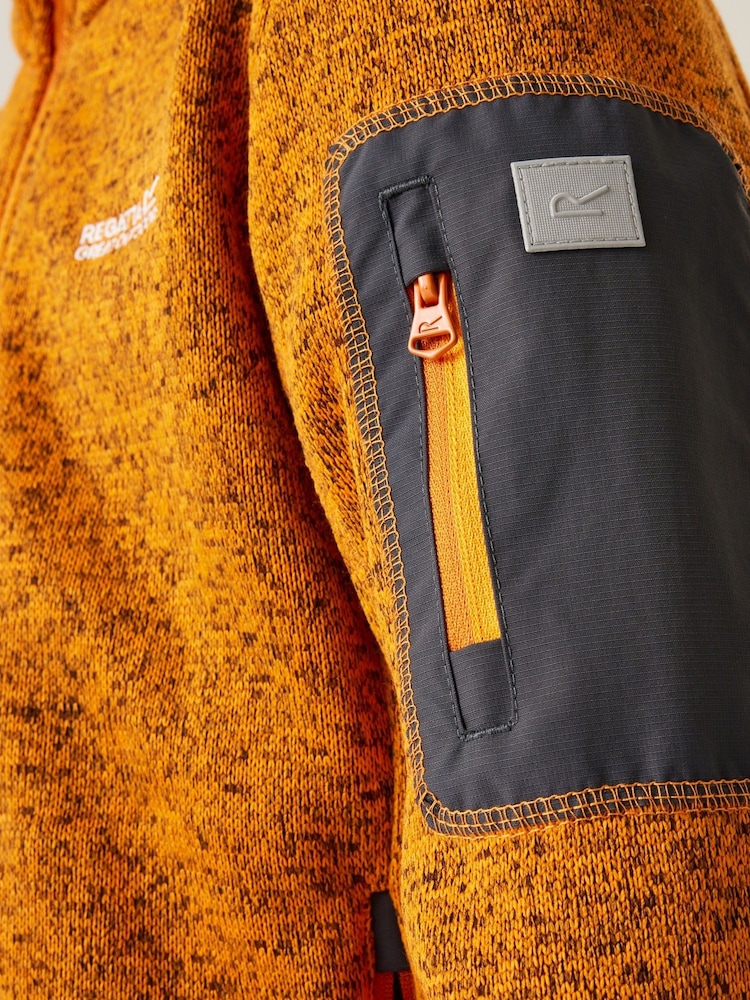 Regatta Orange Kids Newhill Fleece - Image 4 of 7