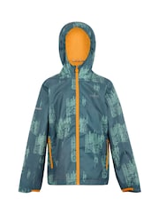 Regatta Grey Kids Lever II Waterproof Packaway Jacket - Image 1 of 3