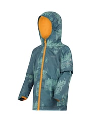 Regatta Grey Kids Lever II Waterproof Packaway Jacket - Image 3 of 3