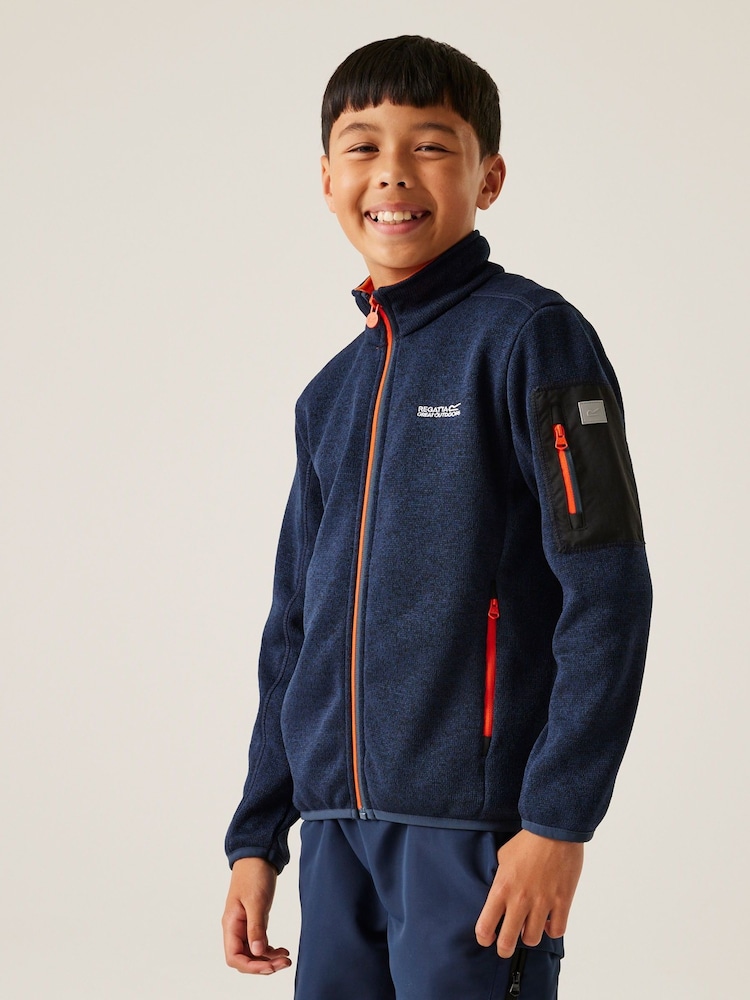 Azul - Regatta Kids Newhill Fleece - Imagen 1 de 7