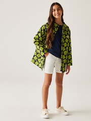 Regatta Blue Girls Orla Kiely Swing Waterproof Jacket - Image 3 of 7