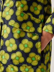 Regatta Blue Girls Orla Kiely Swing Waterproof Jacket - Image 4 of 7