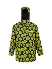 Regatta Blue Girls Orla Kiely Swing Waterproof Jacket - Image 5 of 7