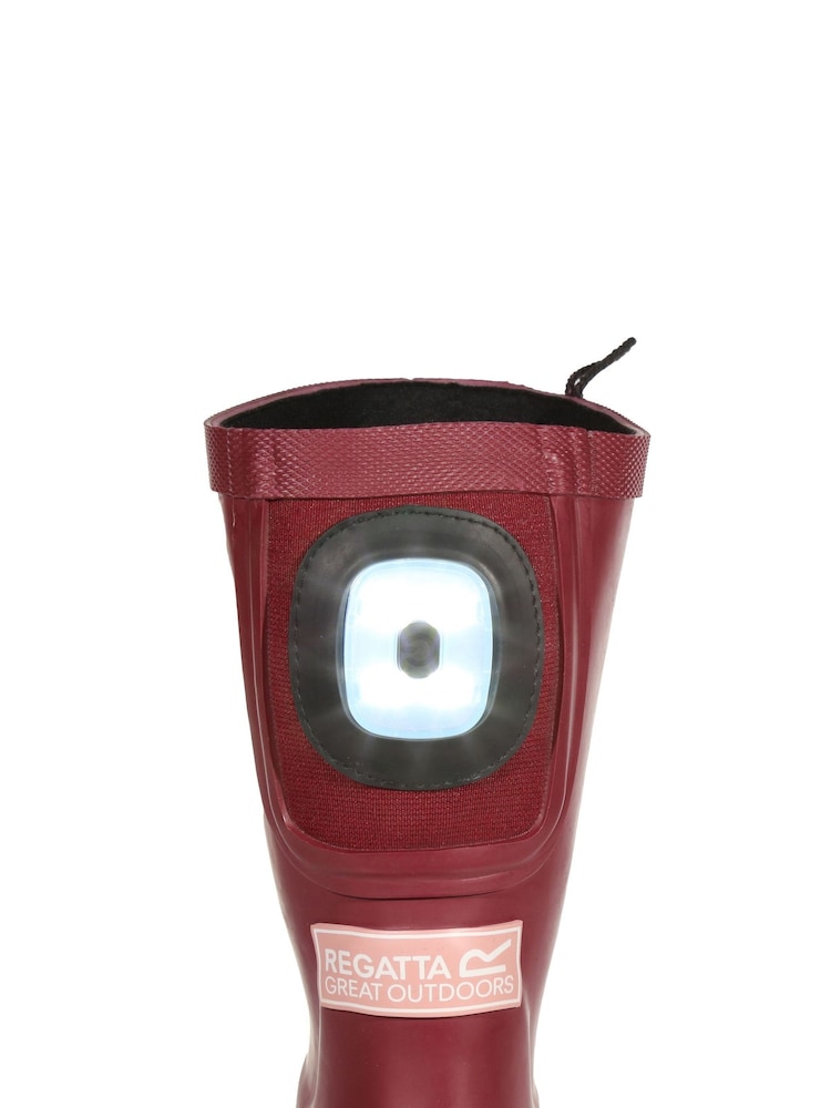 Regatta Pink Junior Kids Fairweather Shine Brite  Wellies - Image 6 of 6