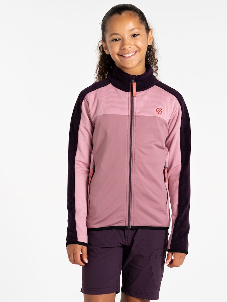 Dare 2b Kids Purple Emergent IV Core Stretch Midlayer Fleece - Image 1 of 6