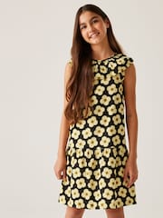 Regatta Black Yellow Girls 100% Cotton Orla Kiely Playsuit - Image 1 of 7