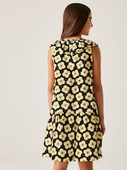 Regatta Black Yellow Girls 100% Cotton Orla Kiely Playsuit - Image 2 of 7