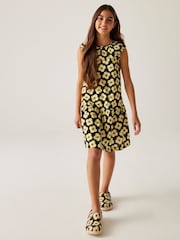 Regatta Black Yellow Girls 100% Cotton Orla Kiely Playsuit - Image 3 of 7