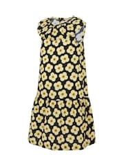 Regatta Black Yellow Girls 100% Cotton Orla Kiely Playsuit - Image 6 of 7