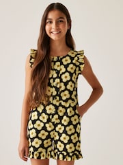 Regatta Black Girls 100% Cotton Orla Kiely Playsuit - Image 1 of 7