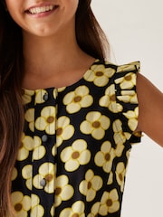 Regatta Black Girls 100% Cotton Orla Kiely Playsuit - Image 4 of 7