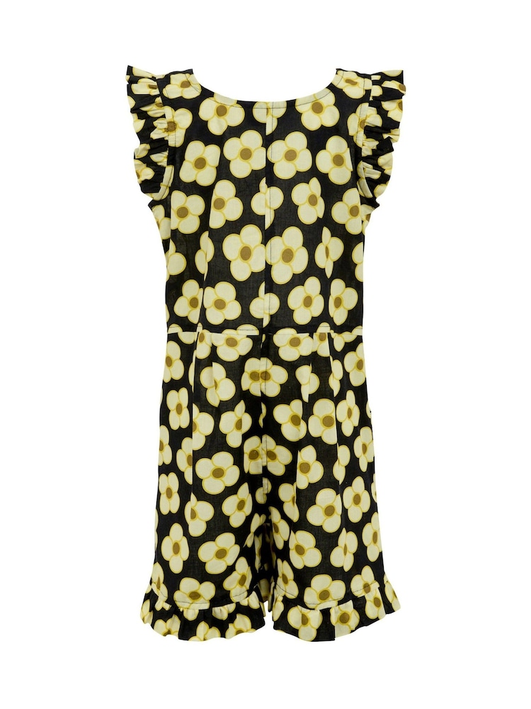 Regatta Black Girls 100% Cotton Orla Kiely Playsuit - Image 7 of 7