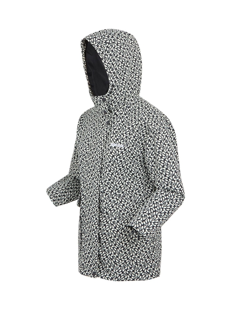 Regatta Black Girls Orla Kiely Swing Waterproof Jacket - Image 7 of 7