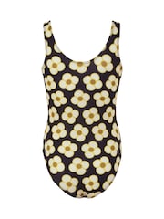 Regatta Black Orla Kiely Girls Swimsuit - Image 6 of 7