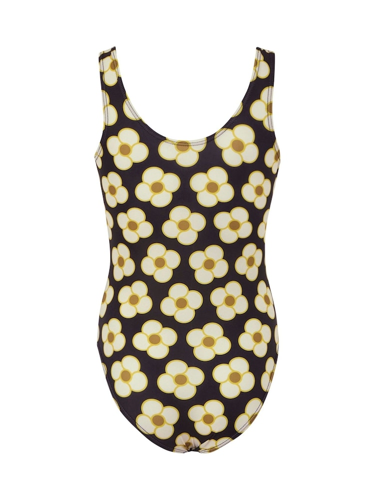 Regatta Black Orla Kiely Girls Swimsuit - Image 6 of 7