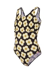 Regatta Black Orla Kiely Girls Swimsuit - Image 7 of 7