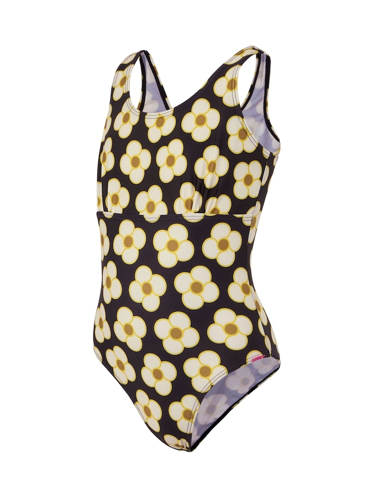 Regatta Black Orla Kiely Girls Swimsuit - Image 7 of 7