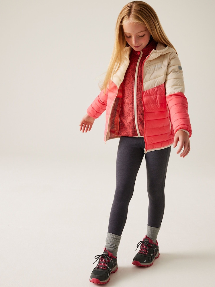 Regatta Pink Kids Hooded Hillpack III Padded Jacket - Image 3 of 7