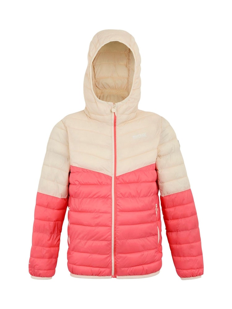 Regatta Pink Kids Hooded Hillpack III Padded Jacket - Image 5 of 7