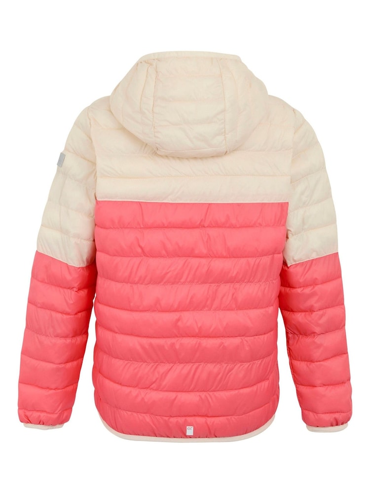 Regatta Pink Kids Hooded Hillpack III Padded Jacket - Image 6 of 7