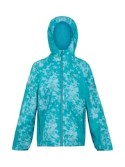 Regatta Sky Blue Kids Lever II Waterproof Packaway Jacket - Image 1 of 3