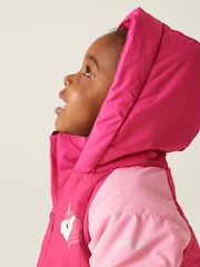 Regatta Pink Kids Animal Baffle Jacket - Image 4 of 7