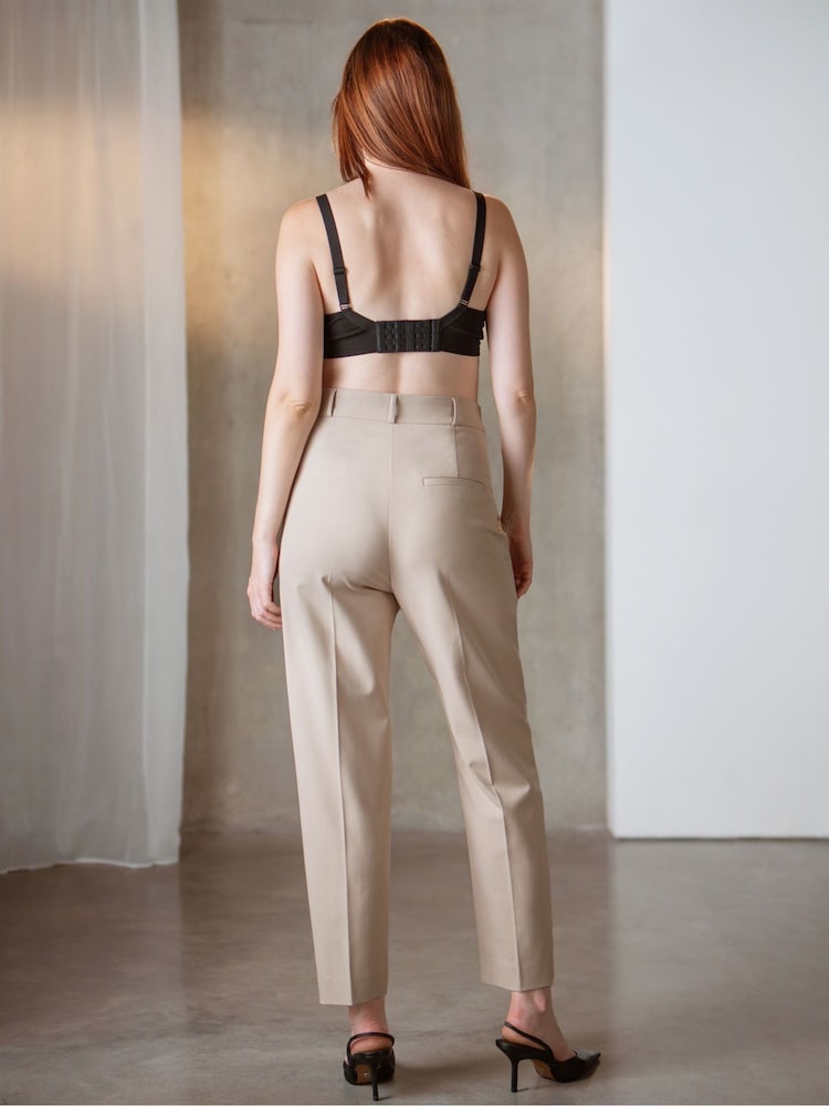 Seraphine Maternity Tapered Nude Trousers - Image 2 of 4 Seraphine Maternity Tapered Nude Trousers - Image 2 of 4