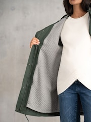 Seraphine Maternity Green Lightweight Parka - Image 4 of 8
