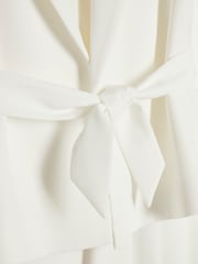 River Island White Girls 100% Cotton Sleeveless Jacket &Trouser Set - Image 4 of 5