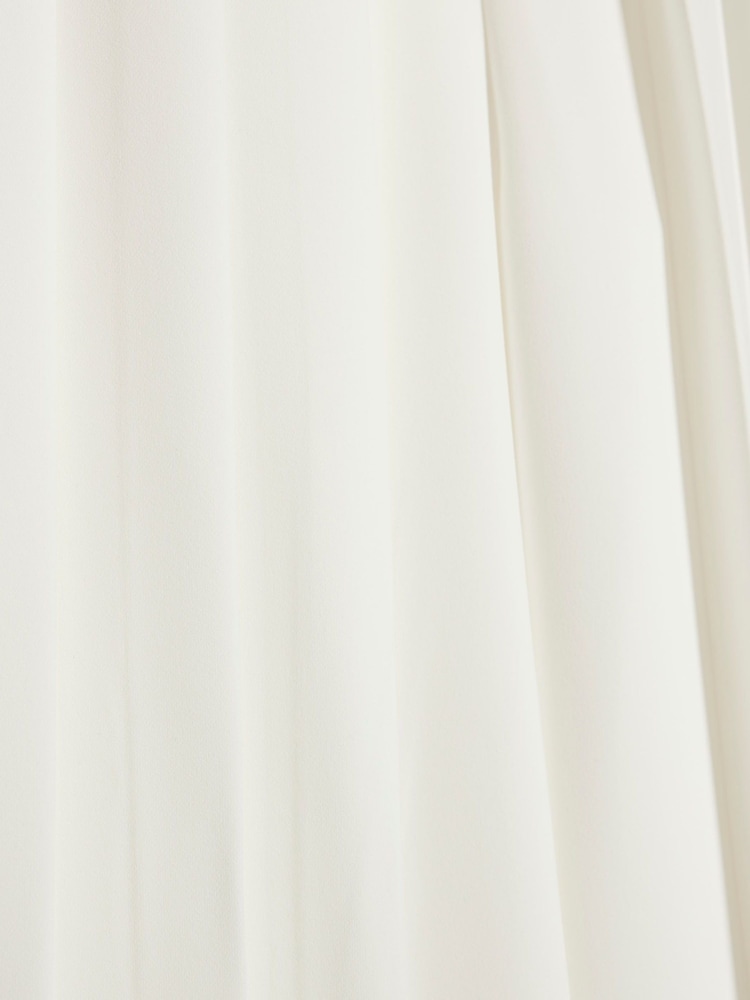 River Island White Girls 100% Cotton Sleeveless Jacket &Trouser Set - Image 5 of 5
