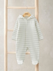 Mamas & Papas Blue Double Stripe Pramsuit - Image 1 of 2