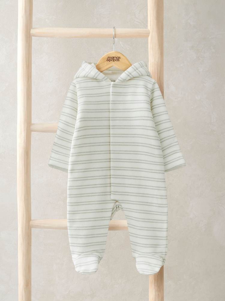 Mamas & Papas Blue Double Stripe Pramsuit - Image 1 of 2
