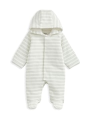Mamas & Papas Blue Double Stripe Pramsuit - Image 2 of 2