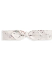 Mamas & Papas Cream Lavender Print Sleepsuit & Headband Set - Image 4 of 4