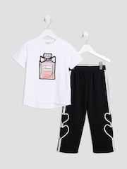 River Island White Girls Perfume Tracksuit Set - Image 1 of 4