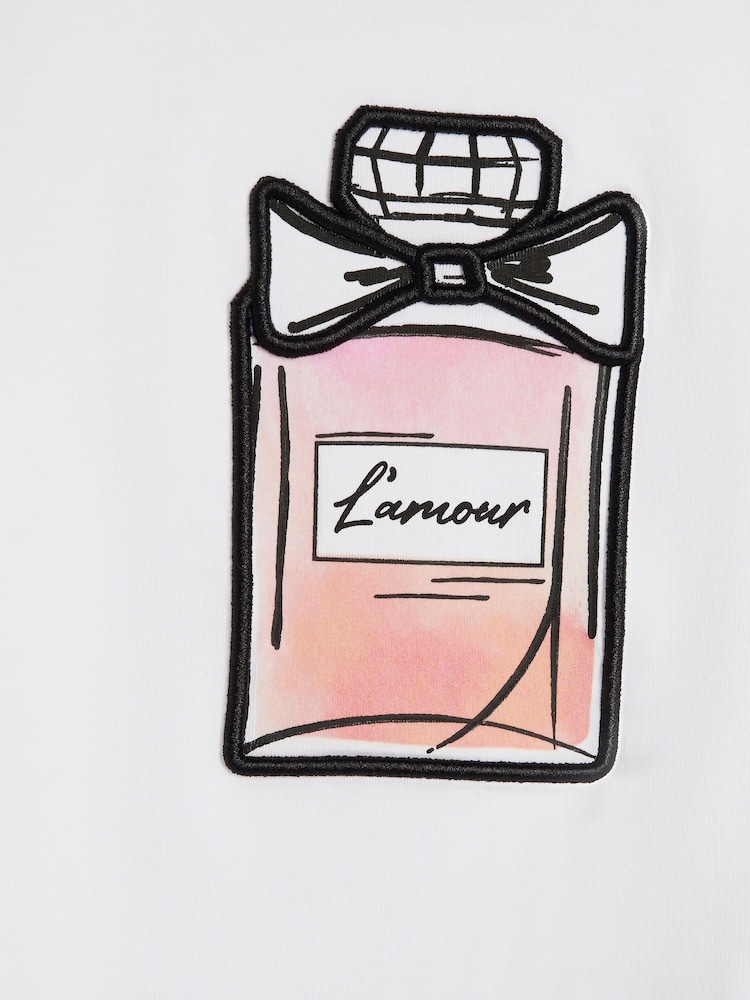 River Island White Girls Perfume Tracksuit Set - Image 2 of 4