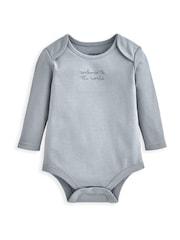 Conjunto de sombrero, leggings y bodi con diseño de globo aerostático en azul de Mamas & Papas - Imagen 3 de 5