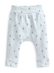 Conjunto de sombrero, leggings y bodi con diseño de globo aerostático en azul de Mamas & Papas - Imagen 4 de 5