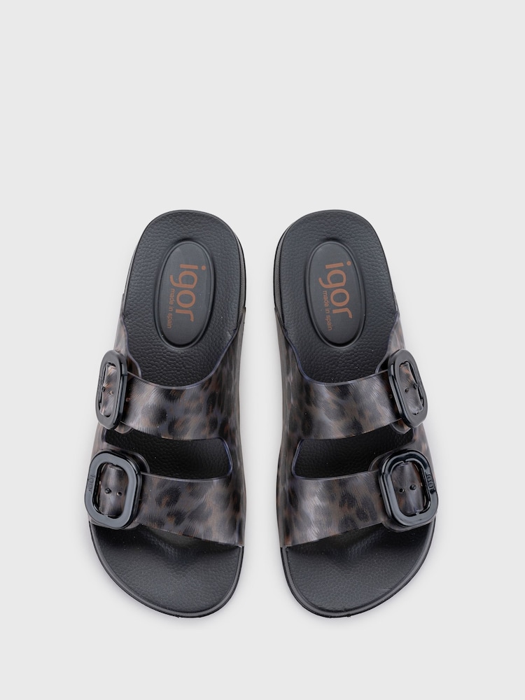 Igor Habana Brillo Leo Black Sandals - Image 4 of 6