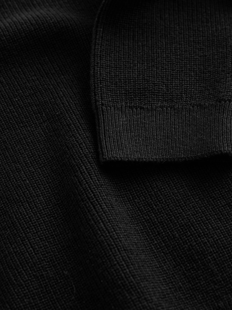 Black Without Stag Cotton Crew Neck Knitted Jumper (3-16yrs) - Image 4 of 4