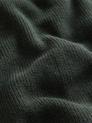 Dark Green With Stag Cotton Crew Neck Knitted Jumper (3-16yrs) - Image 3 of 4