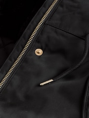 أسود - Waterproof Faux Trim Padded Parka (3-16yrs) - صورة 11 من 13