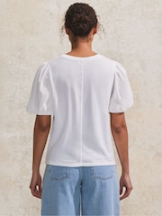 Ro&Zo 100% Cotton Puff Sleeve T-Shirt - Image 2 of 4