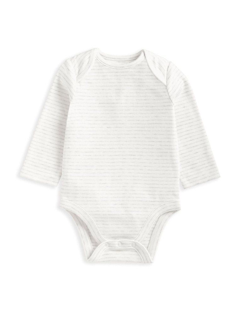 Mamas & Papas Quilted White Jacket Bodysuit And Leggings Set - Image 3 of 5