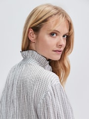 Ro&Zo White Check Print Frill Detail Shirt - Image 4 of 4
