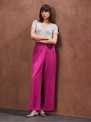 Ro&Zo Pink High Waist Trousers - Image 1 of 6