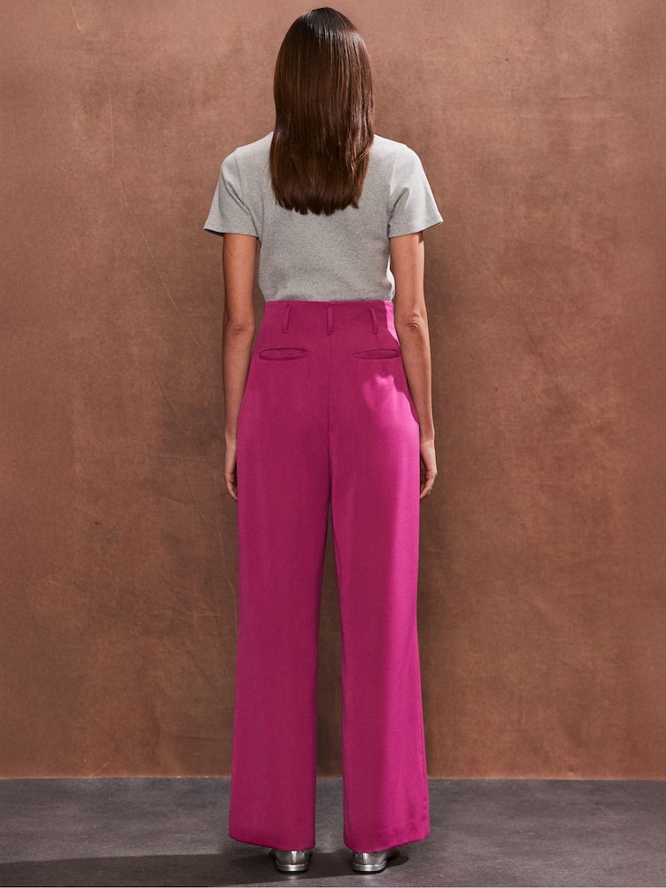 Ro&Zo Pink High Waist Trousers - Image 2 of 6